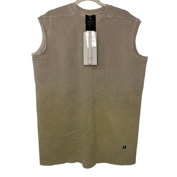 Rick Owens X Moncler Womens Tarp Tee in Acid Degrade XSmall New Tank Sleeveless - Picture 7 of 16